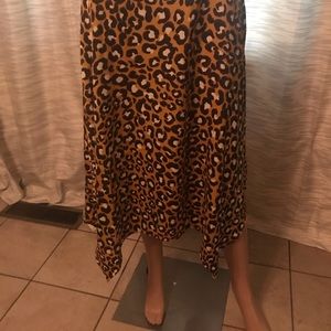 Yellow cheetah print dress